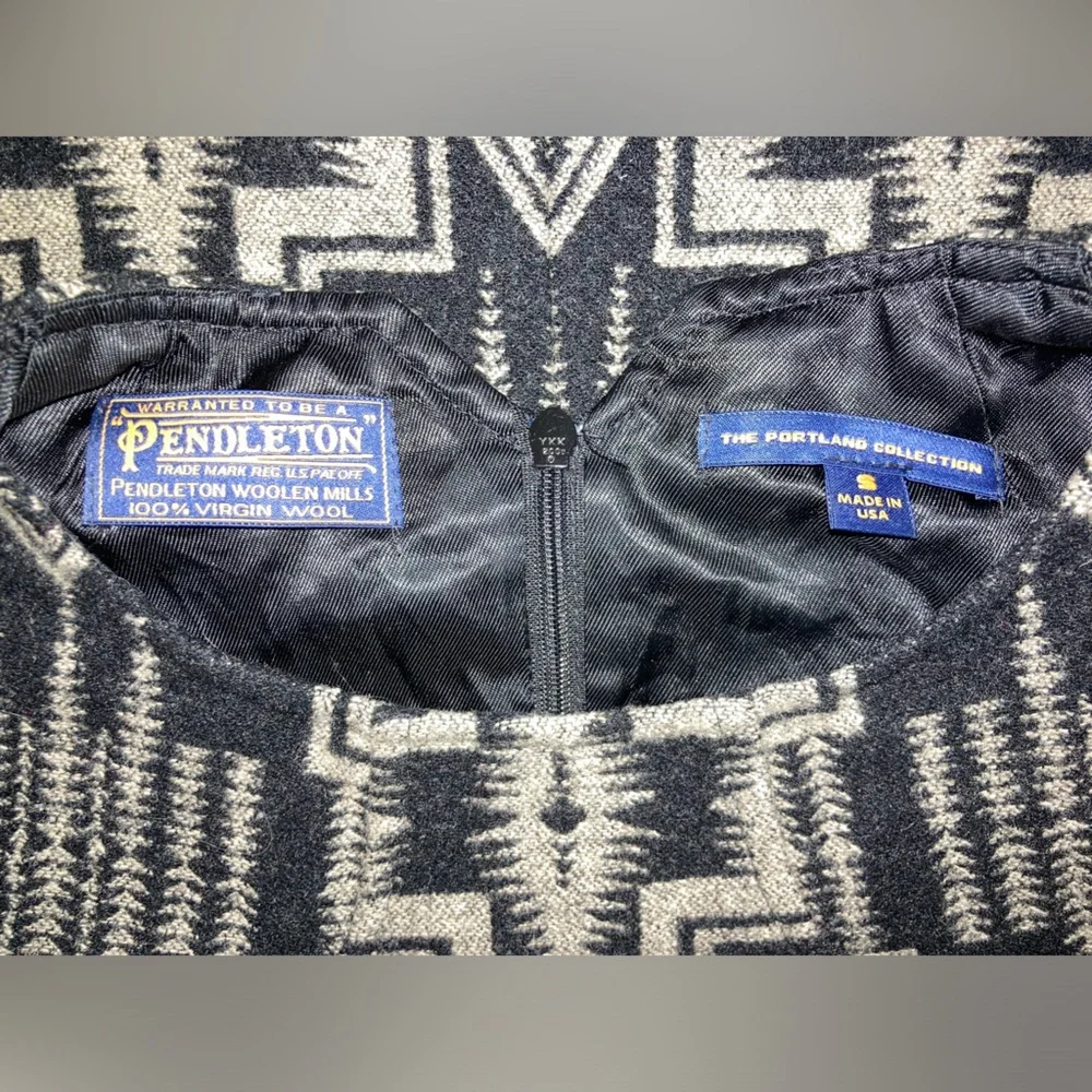 Pendleton Portland Collection wool Aztec shift dress, small - RARE - Picture 9 of 9